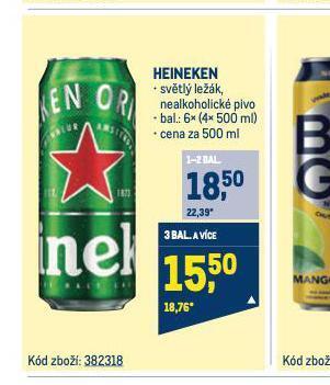 Makro Pivo heineken nabídka