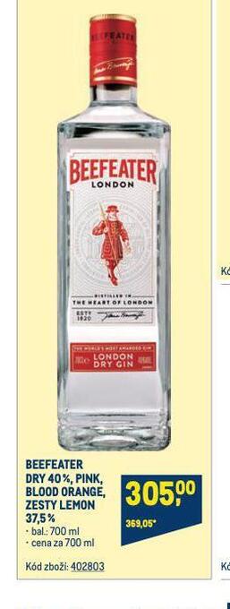 Makro Beefeater dry 40% nabídka