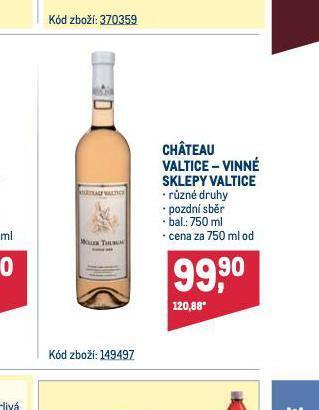 Makro Chateau valtice - vinné sklepy valtice nabídka