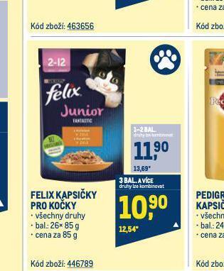Makro Felix kapsičky pro kočky nabídka