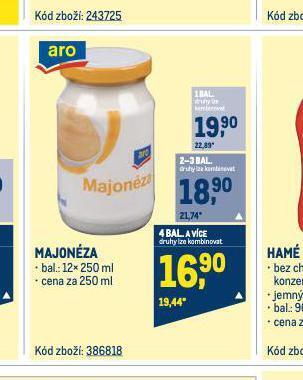 Makro Majonéza nabídka