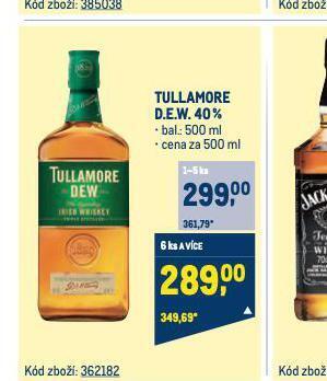Makro Tullamore dew 40% nabídka