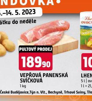 Terno Vepřová panenská svíčková nabídka