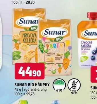 Terno Sunar bio křupky nabídka
