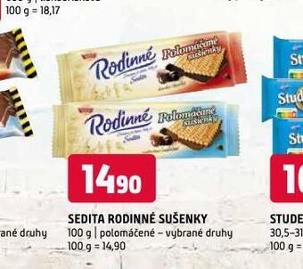 Terno Sedita rodinné sušenky nabídka