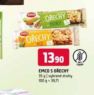 Terno Emco s ořechy nabídka