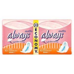 Teta Always sensitive ultra normal plus hygienické vložky 20 ks nabídka