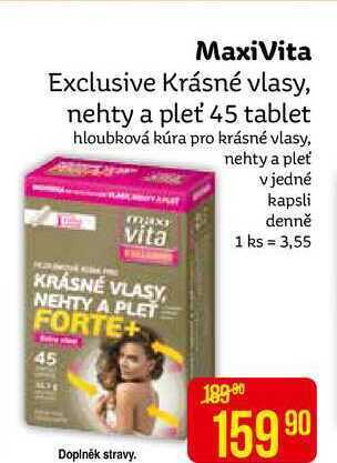Teta Maxivita exclusive krásné vlasy, nehty a pleť 45 tablet nabídka