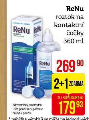 Teta Renu roztok na kontaktní čočky 360 ml nabídka