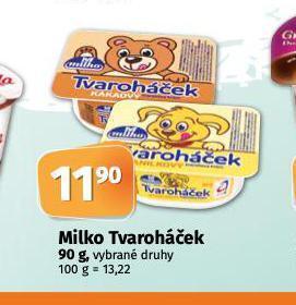 Coop Milko tvaroháček nabídka