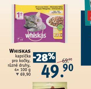 Rossmann Whiskas kapsičky pro kočky nabídka