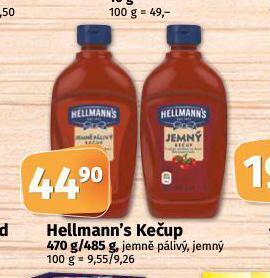 Coop Hellmann's kečup nabídka