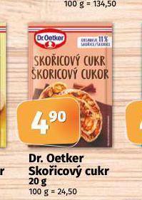 Coop Dr. oetker skořicový cukr nabídka