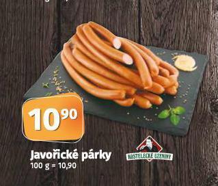 Coop Javořické párky nabídka