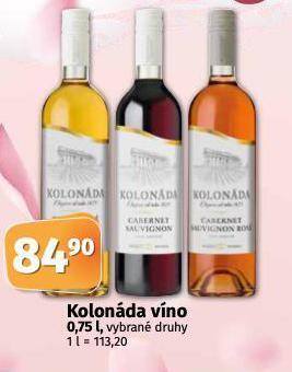 Coop Kolonáda víno nabídka