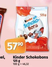 Coop Kinder schokobons nabídka