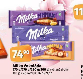 Coop Milka čokoláda nabídka