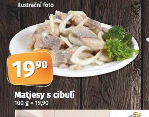 Coop Matjesy s cibulí nabídka