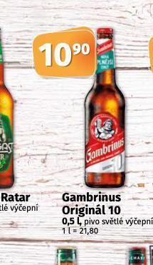 Coop Pivo gambrinus nabídka
