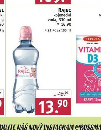 Rossmann Rajec kojenecká voda nabídka