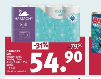 Rossmann Harmony soft toaletní papír nabídka