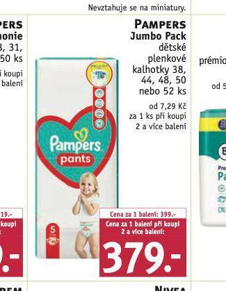 Rossmann Ůpampers jumbo pack dětské plenky nabídka