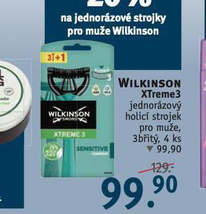 Rossmann Wilkinson xtreme3 jednorázový holicí strojek nabídka