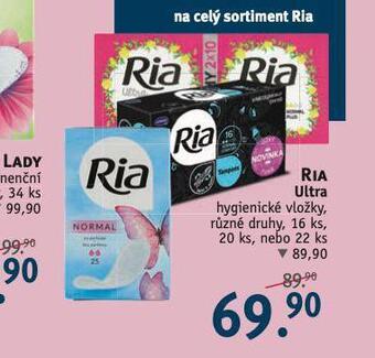 Rossmann Ria ultra hygienické vložky nabídka