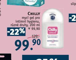 Rossmann Chilly mycí gel pro intimní hygienu nabídka