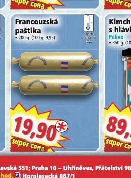 Norma Francouzská paštika nabídka