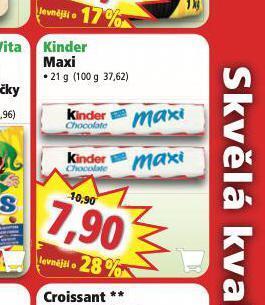Norma Kinder maxi nabídka