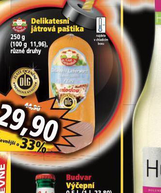 Norma Delikatesní játrová paštika nabídka