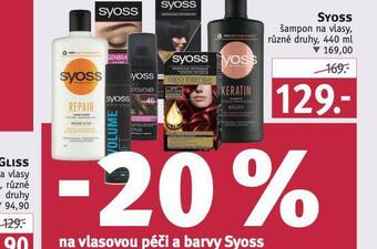 Rossmann Syoss šampon nabídka