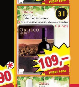 Norma Oblisco merlot nabídka