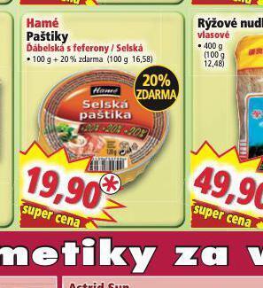 Norma Hamé paštiky nabídka