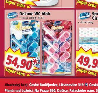 Norma Deluxe wc blok nabídka