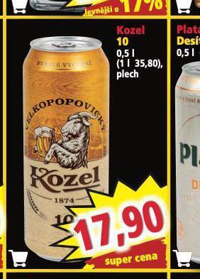 Norma Pivo velkopopovický kozel 10 nabídka