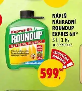Penny Market Náplň náhradní roundup expres 6h, 5 l nabídka