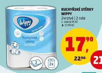 Penny Market Kuchyňské utěrky wippy, 2 role nabídka
