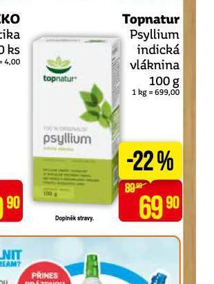 Teta Topnatur psyllium indická vláknina nabídka