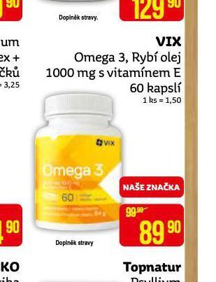Teta Vix omega 3, rybí olej s vitamínem e nabídka