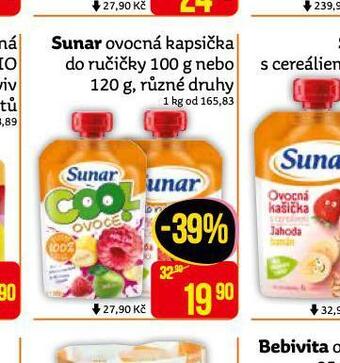 Teta Sunar ovocná kapsička nabídka