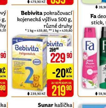 Teta Bebivita pokračovací kojenecká výživa nabídka