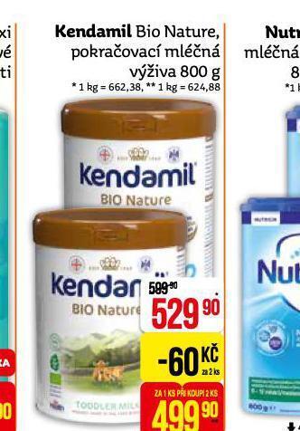Teta Kendamil bio nature pokračovací mléčná výživa nabídka