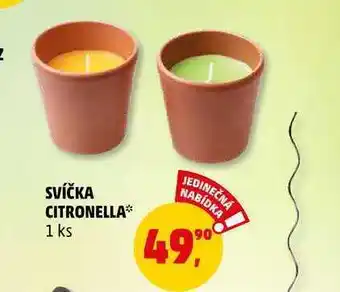 Penny Market Svíčka citronella, 1 ks nabídka