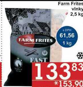 Jip Farm frites vlnky, 2,5 kg nabídka