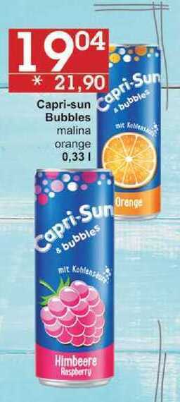 Jip Capri-sun bubbles malina, 0,33 l nabídka