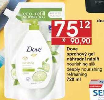 Jip Dove sprchový gel náhradní náplň nourishing silk, 720 ml nabídka