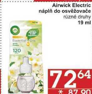 Jip Airwick electric náplň do osvěžovače různé druhy, 19 ml nabídka
