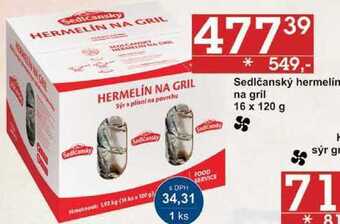 Jip Sedlčanský hermelin na gril 16 x 120 g nabídka